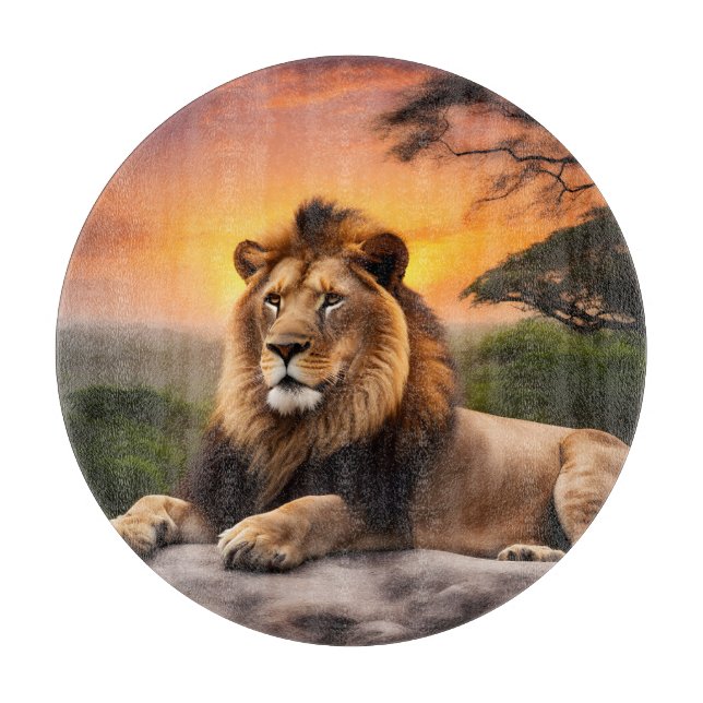 Lion Schneidebrett (Vorderseite)