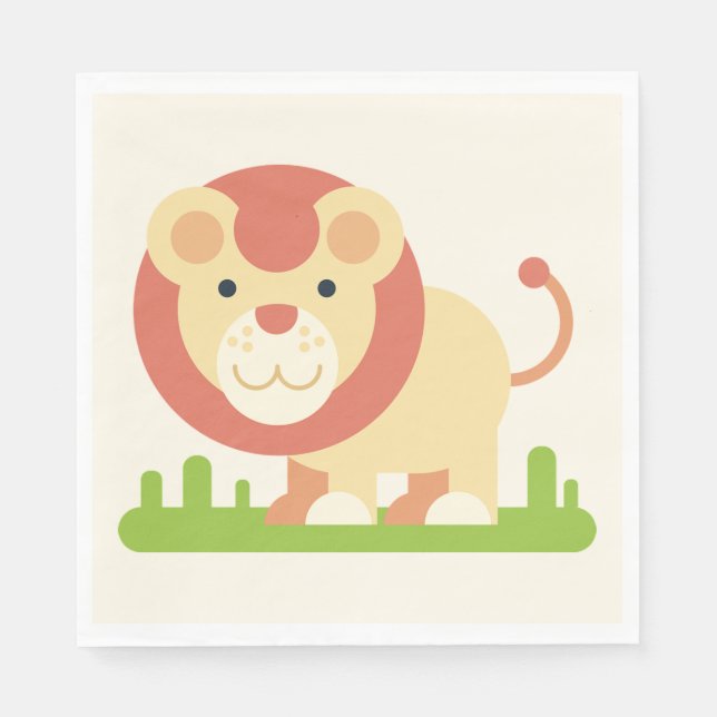 Lion Serviette (Vorderseite)