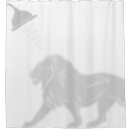 Lion Shadow Silhouette Shadow Buddies Dusche Duschvorhang