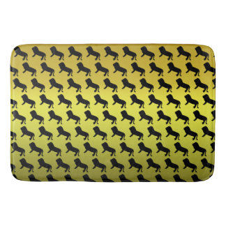 Lion Silhouette Pattern Badematte