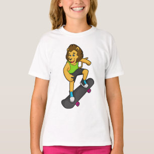 Lion Skater Skateboard T-Shirt