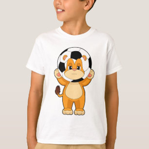 Lion Soccer Player Soccer T-Shirt