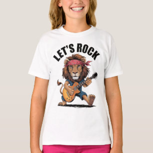 Lion spielt Gitarre T-Shirt