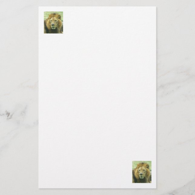 Lion Stationary Briefpapier (Vorderseite)