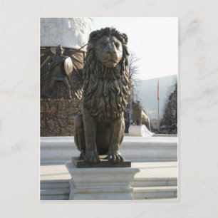 Lion Statue Postkarte