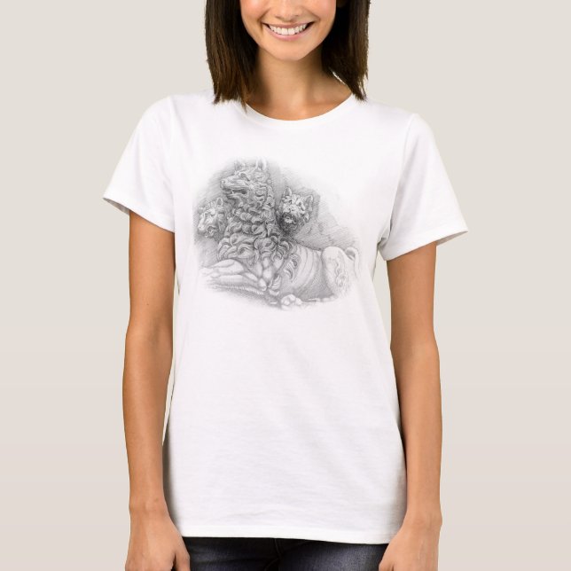 Lion statue study - Pierre Jacques T - Shirt (Vorderseite)