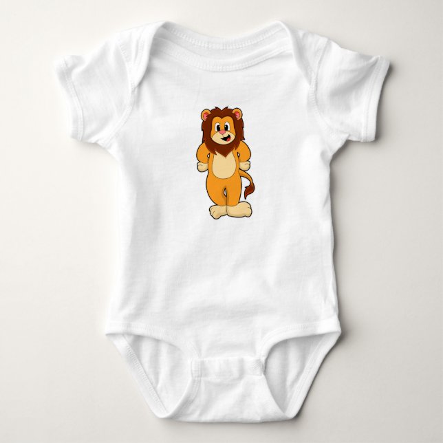Lion stehend baby strampler (Vorderseite)