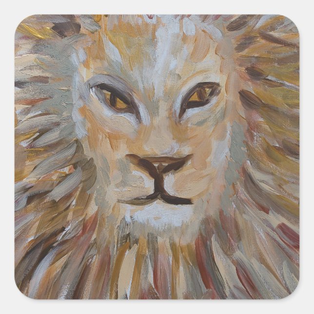 LION STICKERS VON PAULA REILLY. (Vorderseite)