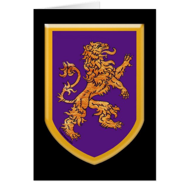 Lion sur violet (Devant)
