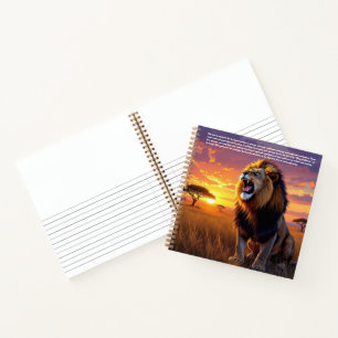 Lion Symbolismus Notizbuch