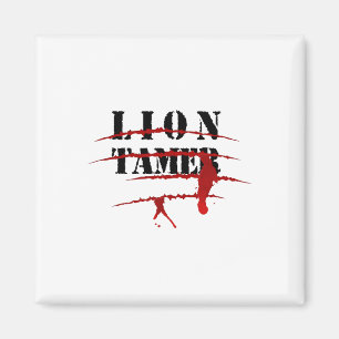 Lion Tamer Bloody-Tierangriff Halloween-Kostüm Magnet
