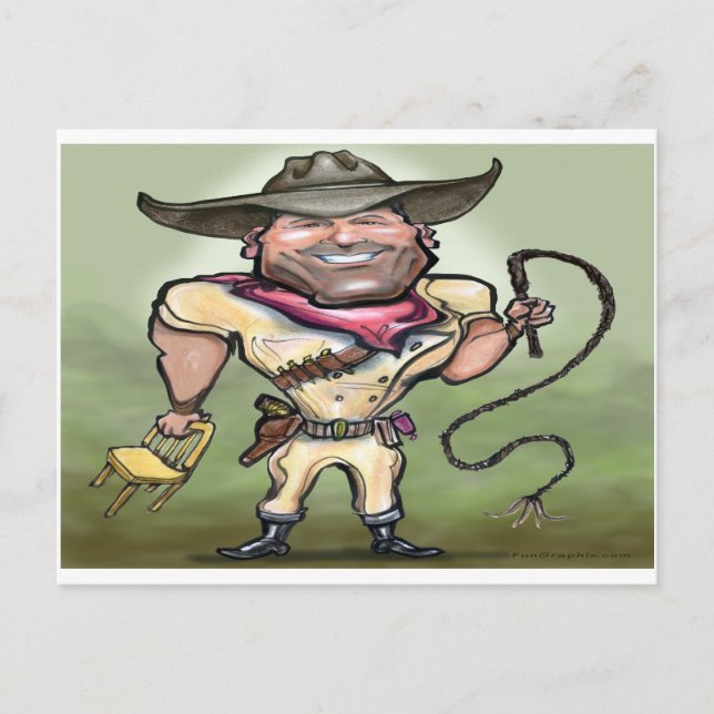 Lion Tamer Postkarte (Vorderseite)