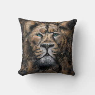 Lion Throw Oreiller Peinture de style moderne