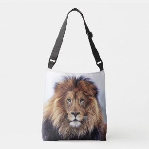 LION TOUT SUR LE SAC FOURRE-TOUT D'IMPRESSION