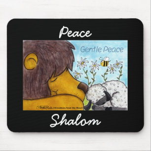 Lion und Lamb Gentle Peace Mousepad