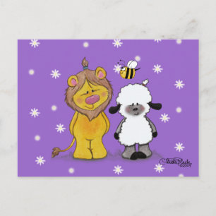 Lion und Lamb True Friends Postkarte