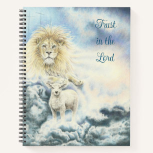 Lion und Lamb vertrauen im Lord Journal Notizbuch