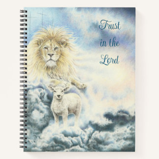 Lion und Lamb vertrauen im Lord Journal Notizbuch