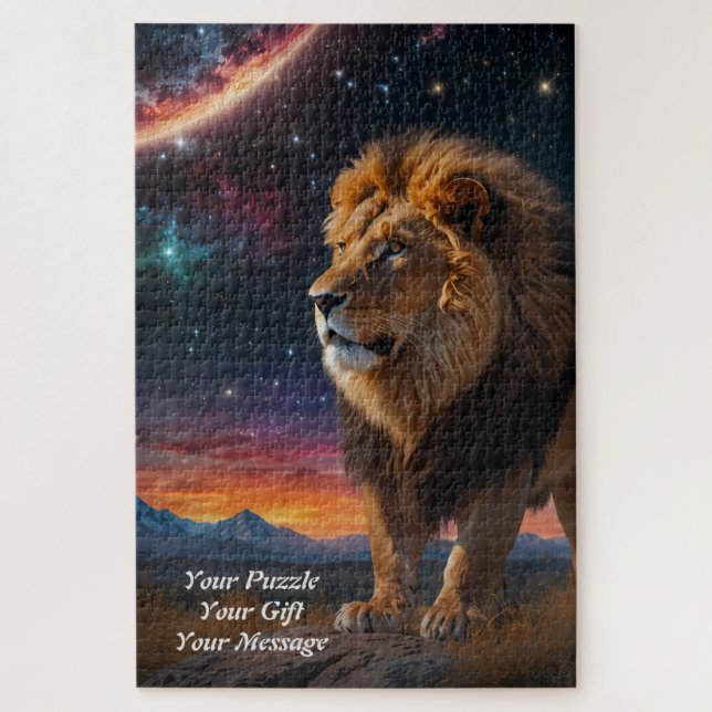 Lion Under a Starry Sky (Vertikal)