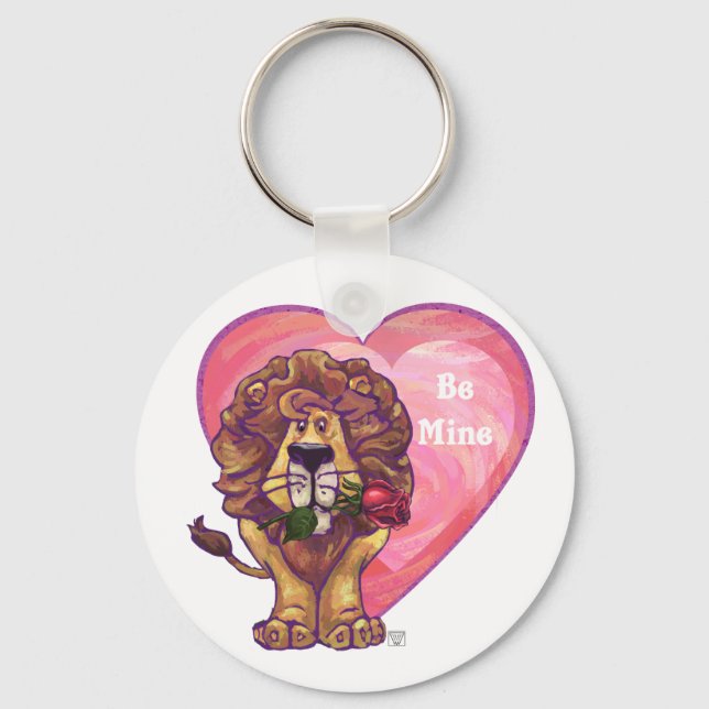 Lion Valentinstag Schlüsselanhänger (Vorderseite)