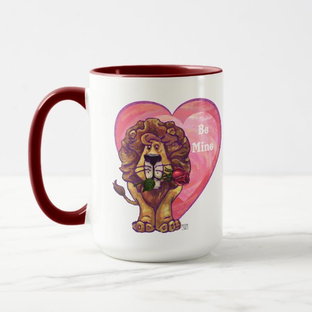 Lion Valentinstag Tasse (Links)