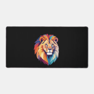 Lion Vector Art mit lebhaften Farben Schreibtischunterlage