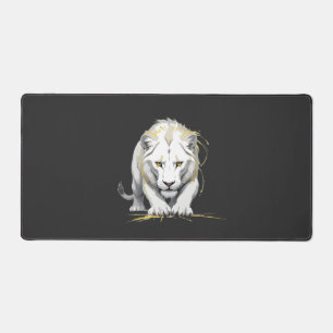 Lion Vector Graphic Art Portrait Animal Spirit Schreibtischunterlage
