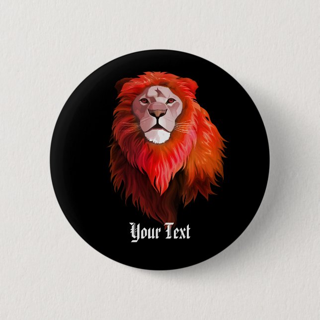 Lion Vector und bunt Button (Vorderseite)