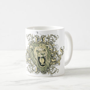 Lion Visuell Arts Motif Head Kaffeetasse