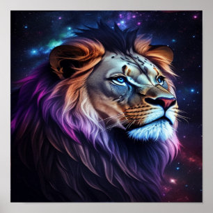 Lion Wand Art Decor Plakatdruck Poster