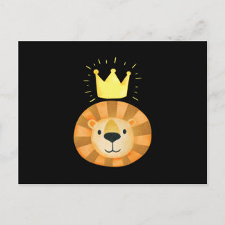 Lion Watercolor Tierschaum Art Kids Einladungspostkarte