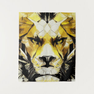 Lion Wild Nature Free Spirit Art Pinselstrich Wandteppich