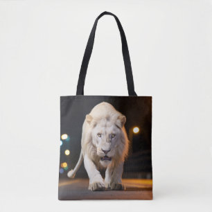 Lion Wildlife Animal auf der Straße im Freien Tasche