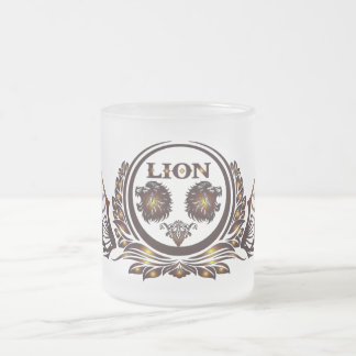 LION-Wing Glasbecher Mattglastasse
