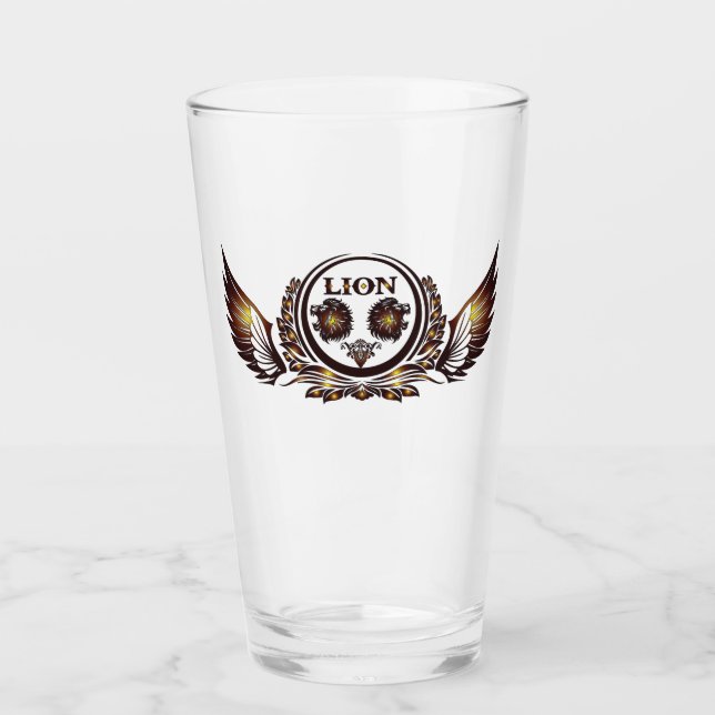 LION-Wing Trinkgeschirr Glas (Vorderseite)