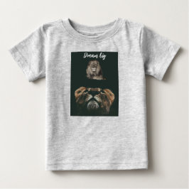 "Lion with Cub Dream Big Little One Baby T - Shirt