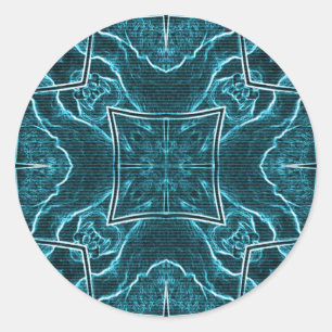 Lion wits runder aufkleber