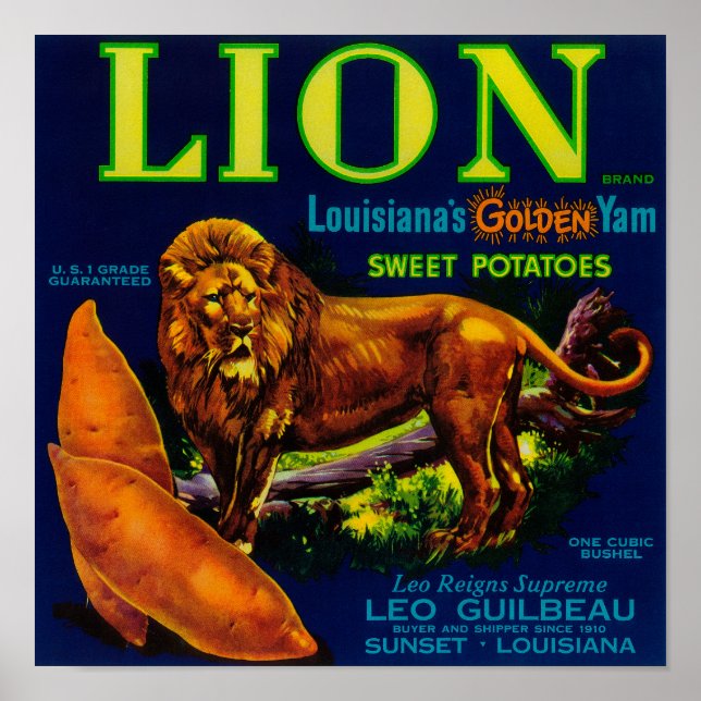 Lion Yam LabelSunset, LA Poster (Vorne)