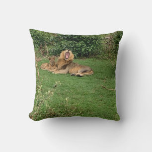 Lion Yawn-Wurfkissen Kissen