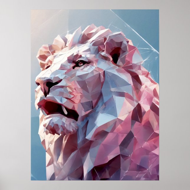Lion Zodiac Sign Poster (Vorne)