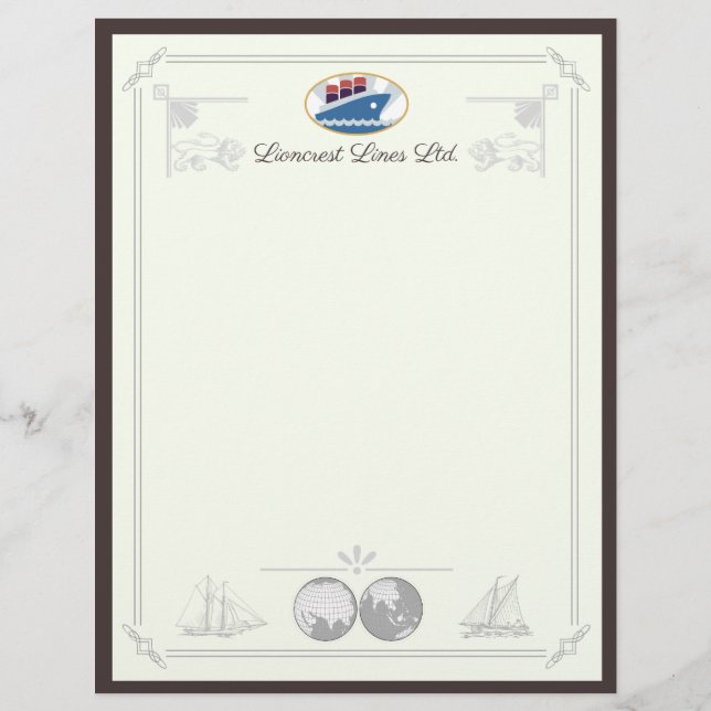 Lioncrest Lines Letterhead Briefbogen (Vorderseite)
