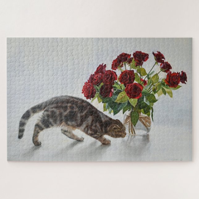 Lionel, die Katze und die Rose - Kunst (Horizontal)