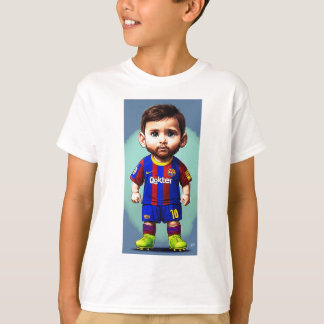 Lionel Messi niedlicher Baby-Cartoon Realistisch g T-Shirt