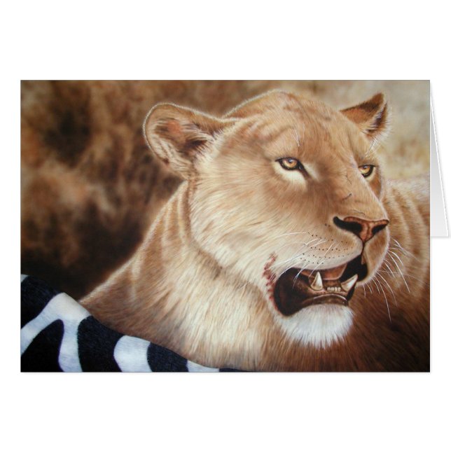 Lioness auf ihrem Tod (Vorderseite (Horizontal))