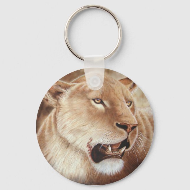 Lioness auf ihrem Tod Schlüsselanhänger (Vorderseite)