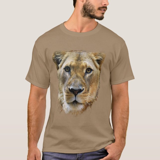 Lioness aus Afrika T-Shirt (Vorderseite)