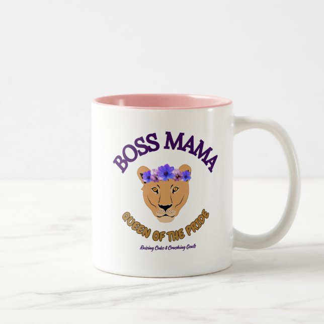 Lioness Boss MaMa Zweifarbige Tasse (Rechts)