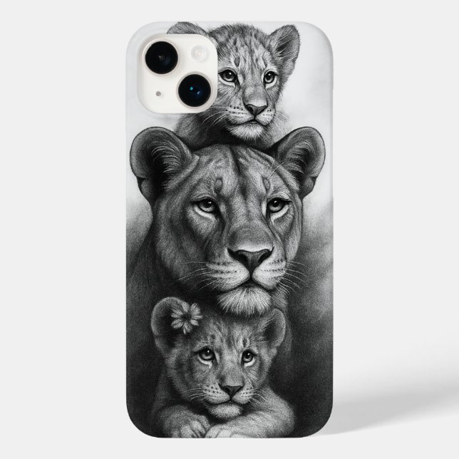 Lioness & Cubs Case-Mate iPhone 14 Plus Hülle (Rückseite)