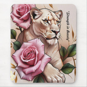 "Lioness' Delicate Grasp" Mousepad
