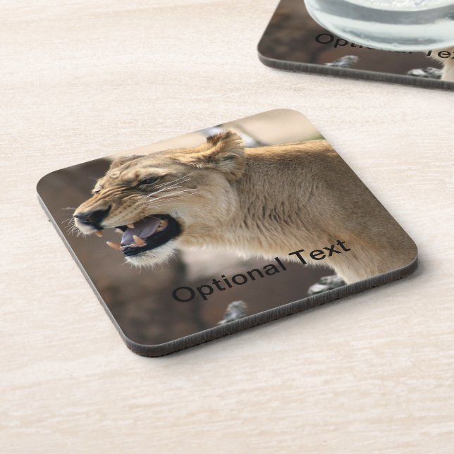 Lioness - Dschungelkönigin Untersetzer (Linke Seite)